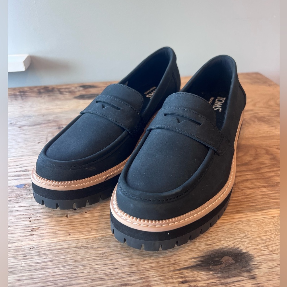 Toms Cara Black Loafers for Women NWOT - Picture 7 of 11